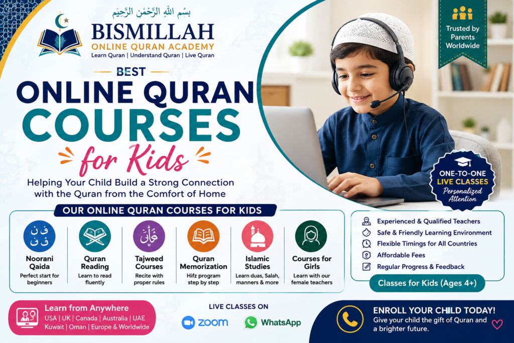 Online Quran Courses for Kids with Tajweed, Quran Reading, Hifz and Islamic Studies