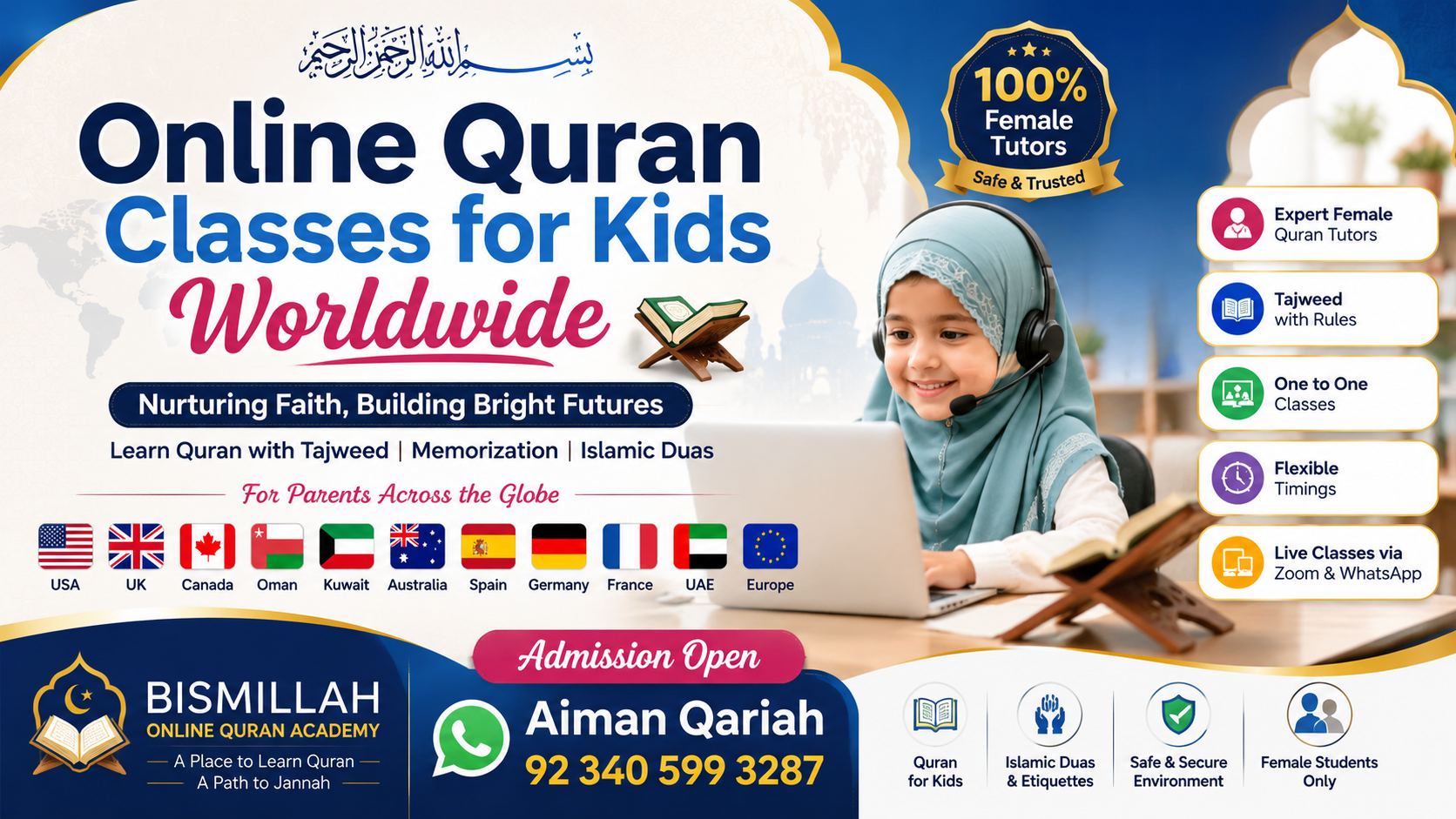Online Quran Classes for Kids Worldwide