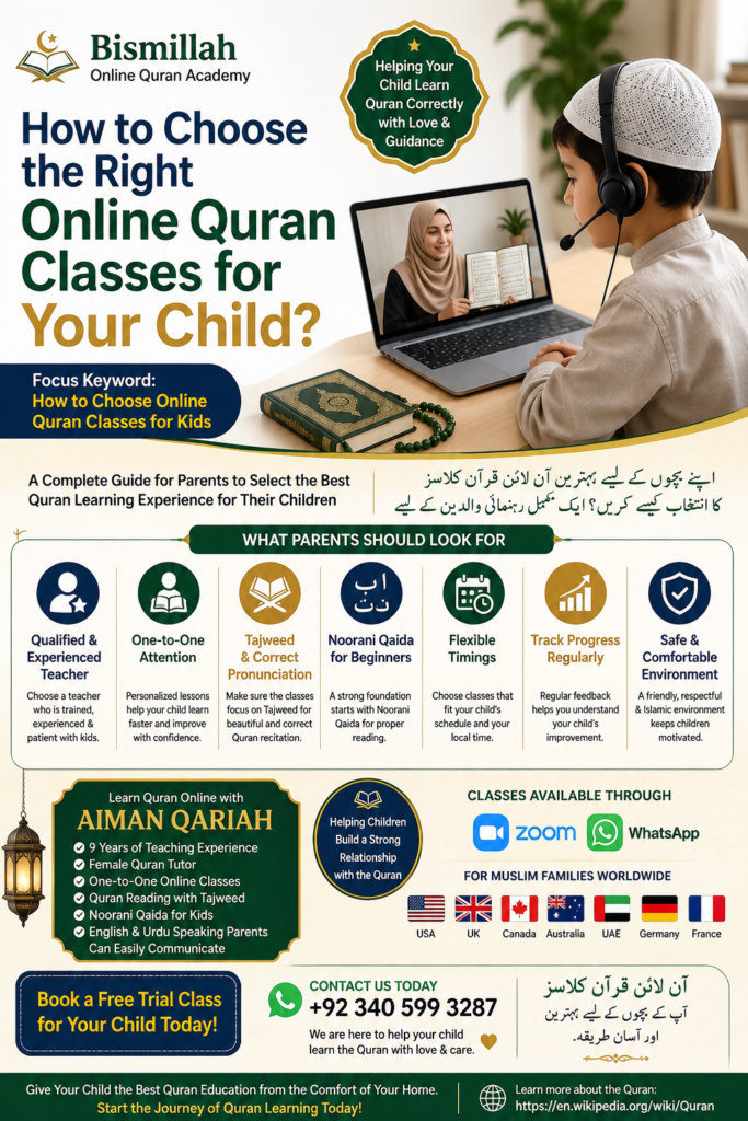 How to Choose Online Quran Classes for Kids with Aiman Qariah